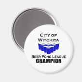 Witchita Beer Pong Kampioen Magneet (Voorkant / Achterkant)