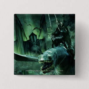 Witchking Riding Fellbeast Vierkante Button 5,1 Cm