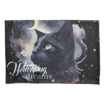 Witchling Dreams Zwarte kat en sterren