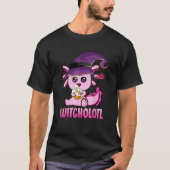 Witcholotl Cute Axolotl Witch Halloween  Spooky Se T-shirt (Voorkant)