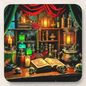 Witch's Altar Mystical Night Brew Design Bier Onderzetter (Voorkant)