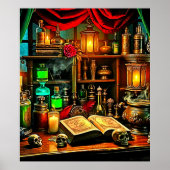 Witch's Altar Mystical Night Brew Design Poster (Voorkant)