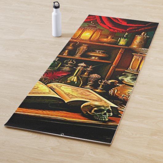 Witch's Altar Mystical Night Brew Design Yogamat (In situ)