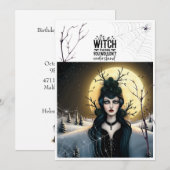 Witch's Birthday Bash en quote Kaart (Voorkant / Achterkant)