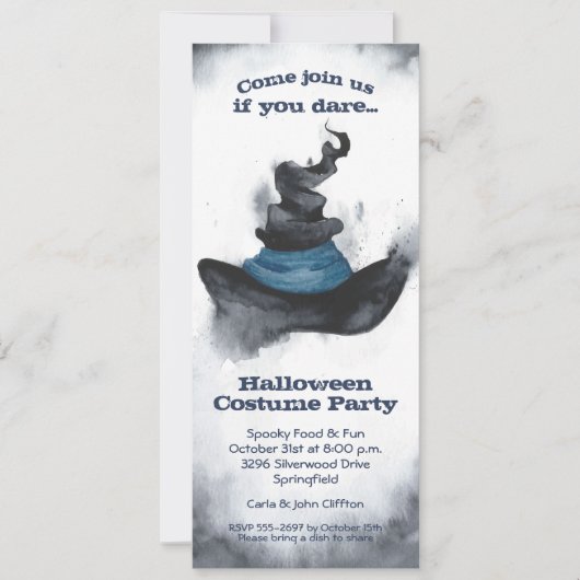 Witch's Black Pet Halloween Kaart (Voorkant)