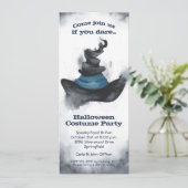 Witch's Black Pet Halloween Kaart (Staand voorkant)