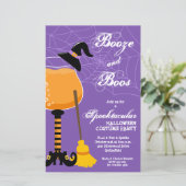 Witch's Booze and Boos Budget Halloween nodigt uit (Staand voorkant)