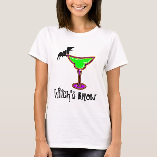Witch's Brew Bat Margarita Shirt (Voorkant)