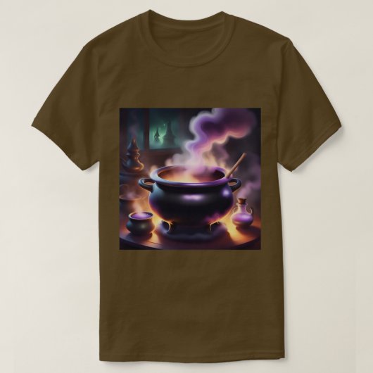 Witch's Brew Bruin T-shirt (Design voorkant)