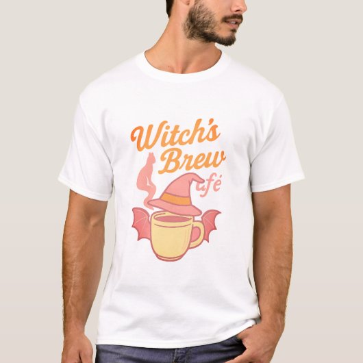 Witch's Brew Cafe Spooky T-shirt (Voorkant)