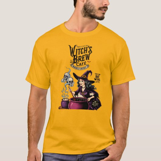 Witch's Brew Café T-Shirt (Voorkant)