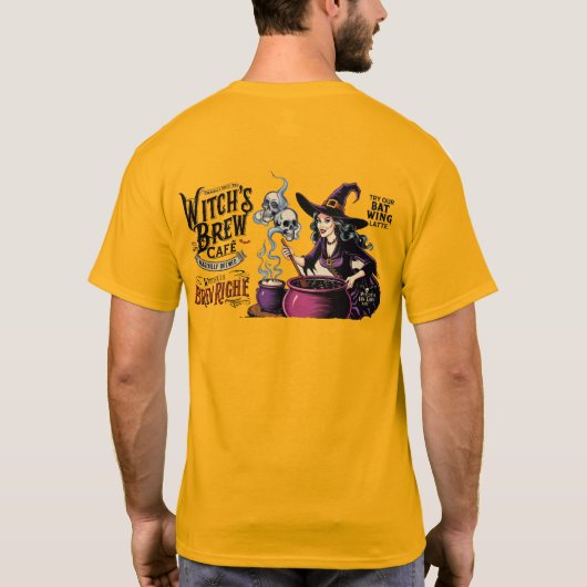 Witch's Brew Café T-Shirt (Achterkant)
