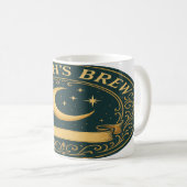 Witch's Brew - Crescent Moon & Stars Badge Koffiemok (Voorkant rechts)