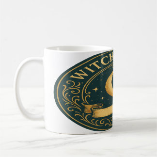 Witch's Brew - Crescent Moon & Stars Badge Koffiemok