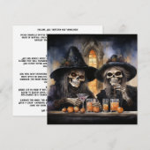 🔮🍹 "Witch's Brew & Crew" 🍹🔮 Kaart (Voorkant / Achterkant)