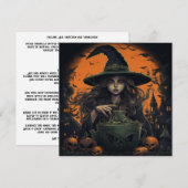 🔮🍹 "Witch's Brew & Crew" 🍹🔮 Kaart (Voorkant / Achterkant)