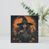 🔮🍹 "Witch's Brew & Crew" 🍹🔮 Kaart (Staand voorkant)