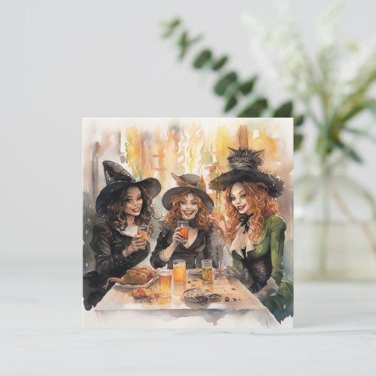 🔮🍹 "Witch's Brew & Crew" 🍹🔮 Kaart (Staand voorkant)