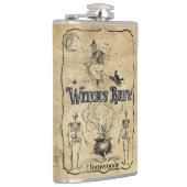 Witch's Brew - Donkere Gotische Humor Heupfles (Rechts)