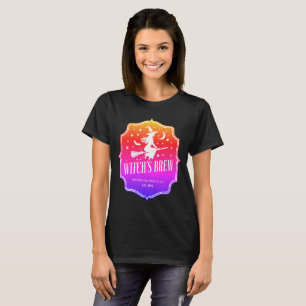 Witch's Brew Embleem in de kleuren van de zonsonde T-shirt