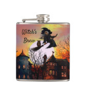Witch's Brew Flask Halloween Custom Text Heupfles (Voorkant)