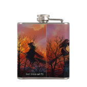 Witch's Brew Flask Halloween Custom Text Heupfles (Achterkant)