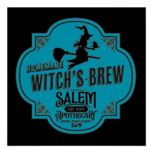 WITCH'S BREW grappig halloween Perfect Poster