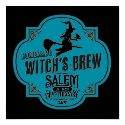 WITCH'S BREW grappig halloween Perfect Poster (Voorkant)