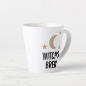 Witch's brew grappige leuke maan en sterrenontwerp latte mok (Rechterhoek)