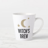 Witch's brew grappige leuke maan en sterrenontwerp latte mok (Rechts)