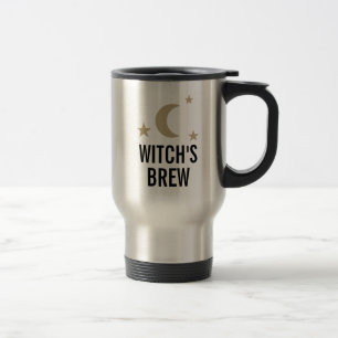 Witch's brew grappige maansterren heksen reisbeker