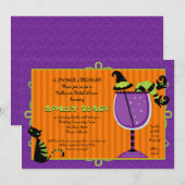 Witch's Brew Halloween Bridal Shower Uitnodiging (Voorkant / Achterkant)