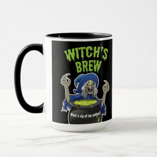 "Witch's Brew" Halloween Mok (Links)