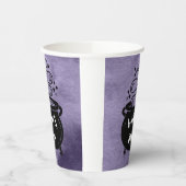 Witch's Brew Halloween Party Paars Papieren Bekers (Links)