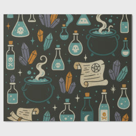Witch's Brew Halloween-patroon Cadeaupapier