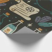 Witch's Brew Halloween-patroon Cadeaupapier (Hoek)