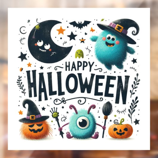 Witch's Brew - Halloween Raamsticker (Vel 2)