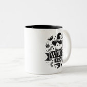Witch's Brew - Halloween Tweekleurige Koffiemok (Voorkant rechts)