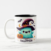 Witch's Brew - Halloween Tweekleurige Koffiemok (Links)
