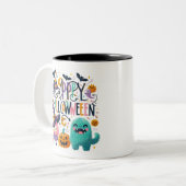 Witch's Brew - Halloween Tweekleurige Koffiemok (Voorkant links)