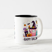 Witch's Brew - Halloween Tweekleurige Koffiemok (Voorkant rechts)