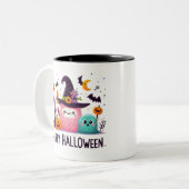 Witch's Brew - Halloween Tweekleurige Koffiemok (Voorkant links)