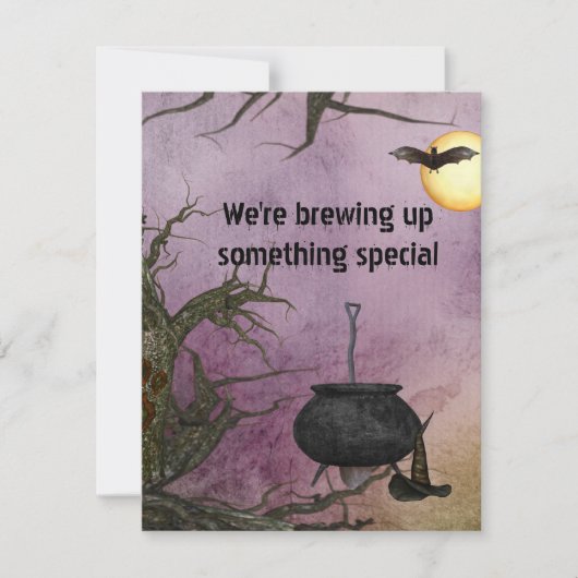 Witch's Brew Halloween Uitnodiging (Voorkant)