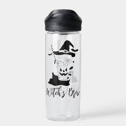 Witch's Brew Halloween Waterfles (Achterkant)