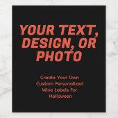 Witch's Brew Halloween wijnfles Wijn Etiket (Enkel label)