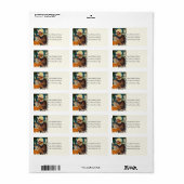 Witch's Brew in pompoen  adreslabel Etiket (Full Sheet)