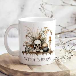 Witch's Brew Mok - Herfstschedel en kaarsontwerp