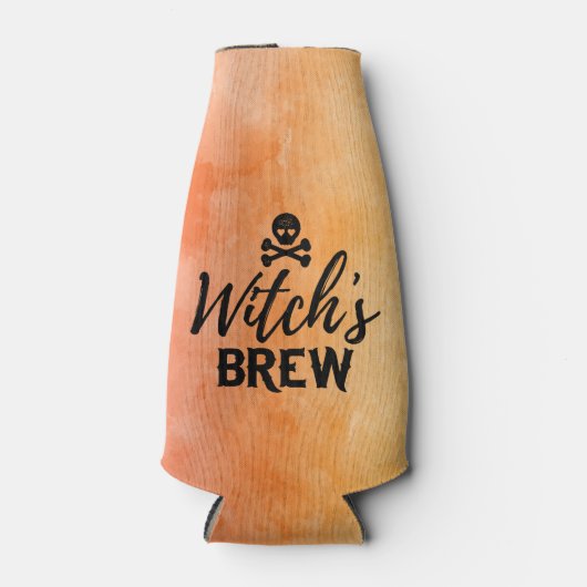 Witch's Brew Poison Skull Crossbones Halloween Flesjeskoeler (Voorkant)