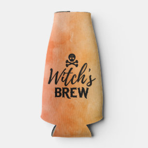Witch's Brew Poison Skull Crossbones Halloween Flesjeskoeler