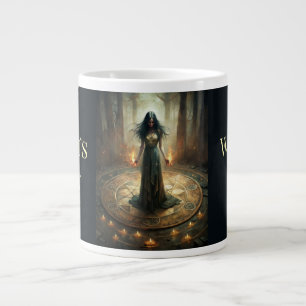 Witch's Brew - Rituele heks met Pentacle Circle Grote Koffiekop